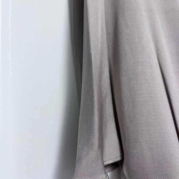 HAUTE HIPPIE Front Drape Silver Dress - Picture 7 of 8